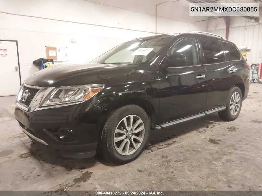 2013 Nissan Pathfinder Sv VIN: 5N1AR2MMXDC680055 Lot: 40410272