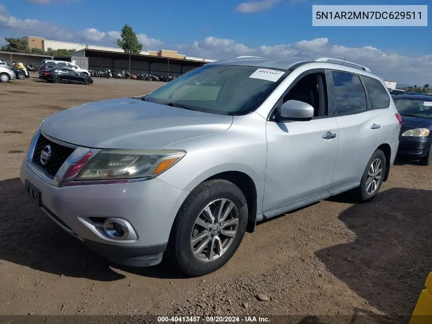 2013 Nissan Pathfinder Sv VIN: 5N1AR2MN7DC629511 Lot: 40413457