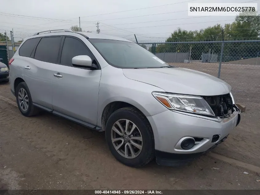 2013 Nissan Pathfinder Sv VIN: 5N1AR2MM6DC625778 Lot: 40414945