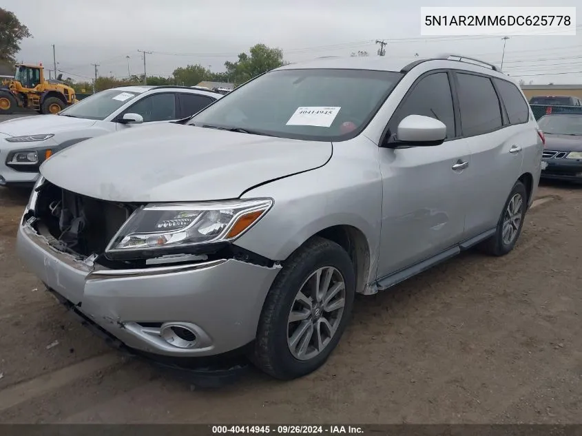 5N1AR2MM6DC625778 2013 Nissan Pathfinder Sv