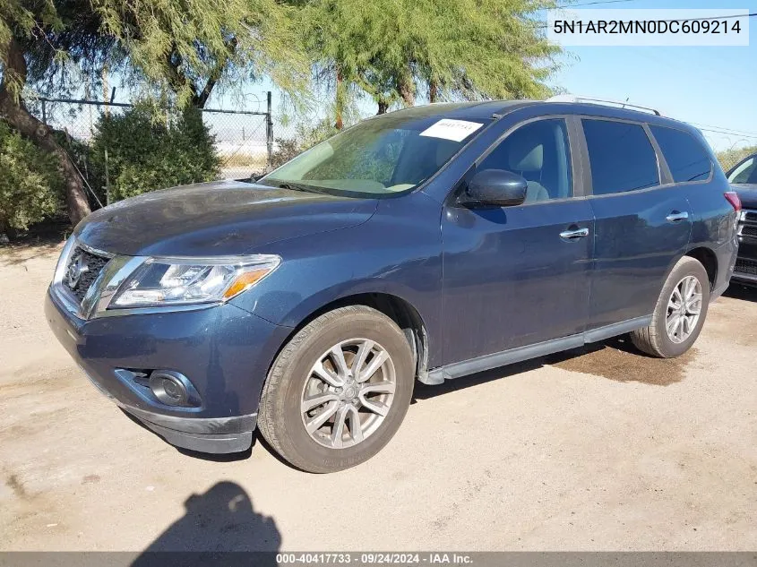 2013 Nissan Pathfinder S/Sv/Sl/Platinum VIN: 5N1AR2MN0DC609214 Lot: 40417733