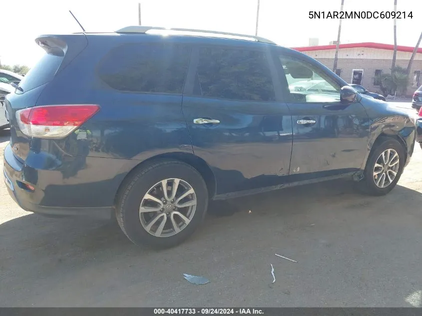 2013 Nissan Pathfinder S/Sv/Sl/Platinum VIN: 5N1AR2MN0DC609214 Lot: 40417733