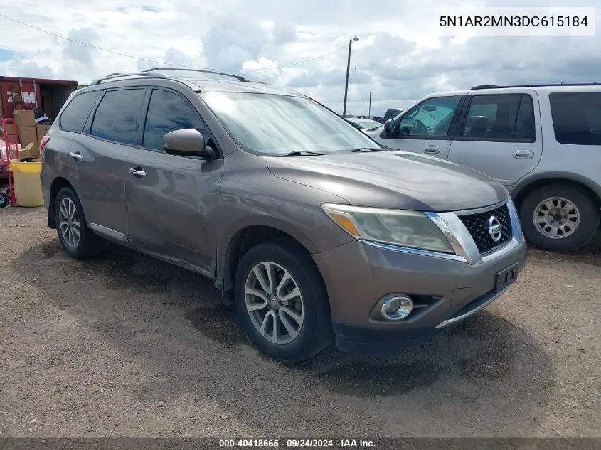 2013 Nissan Pathfinder Sl VIN: 5N1AR2MN3DC615184 Lot: 40418665