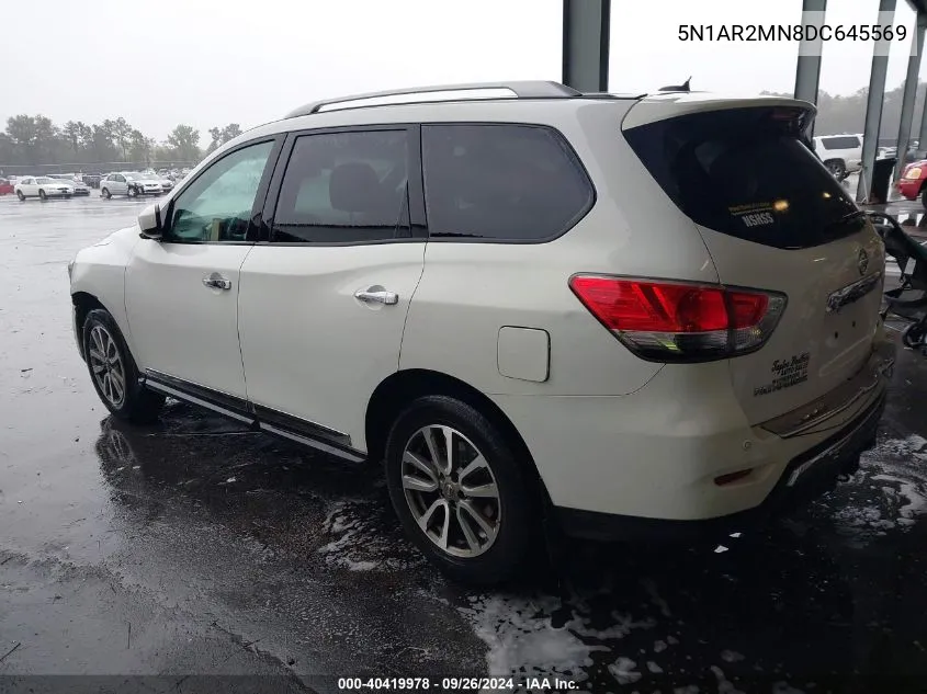 2013 Nissan Pathfinder Sl VIN: 5N1AR2MN8DC645569 Lot: 40419978