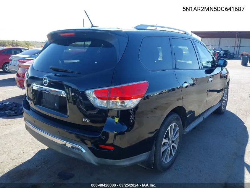 2013 Nissan Pathfinder Sv VIN: 5N1AR2MN5DC641687 Lot: 40428080