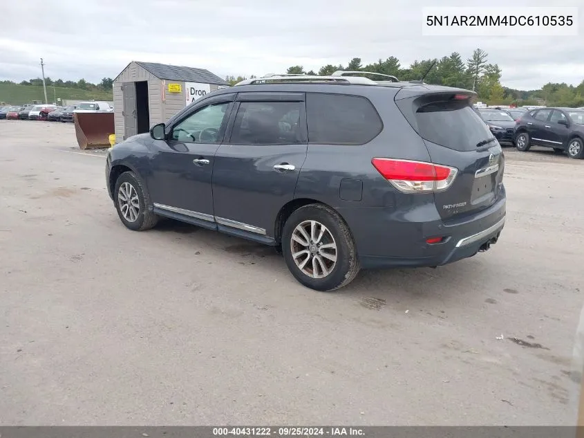 5N1AR2MM4DC610535 2013 Nissan Pathfinder S/Sv/Sl/Platinum