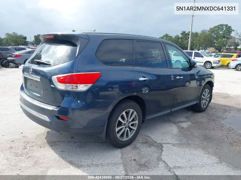 2013 Nissan Pathfinder S VIN: 5N1AR2MNXDC641331 Lot: 40438695