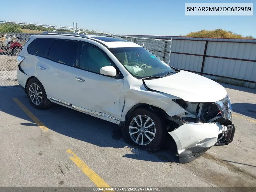 2013 Nissan Pathfinder S/Sv/Sl/Platinum VIN: 5N1AR2MM7DC682989 Lot: 40444870