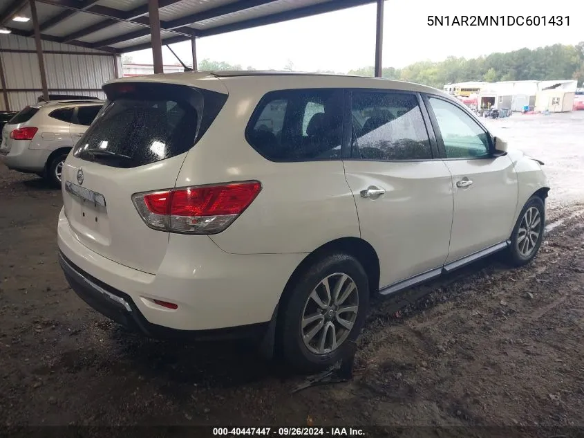 2013 Nissan Pathfinder S/Sv/Sl/Platinum VIN: 5N1AR2MN1DC601431 Lot: 40447447