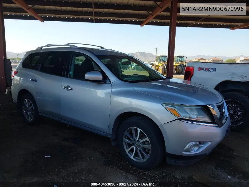 2013 Nissan Pathfinder Sv VIN: 5N1AR2MN9DC670996 Lot: 40453098