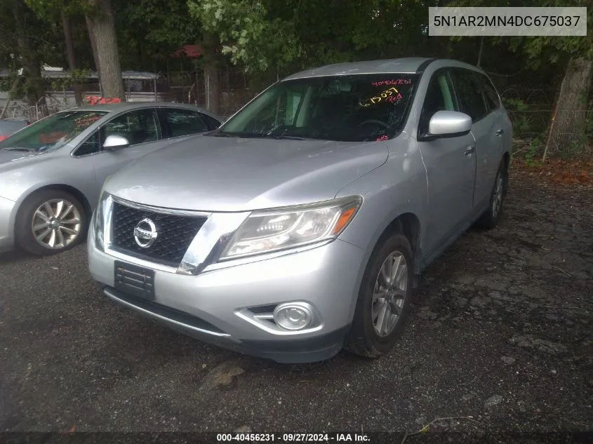 2013 Nissan Pathfinder S VIN: 5N1AR2MN4DC675037 Lot: 40456231