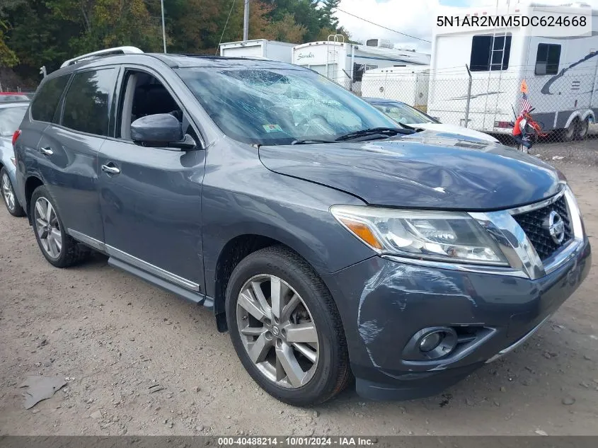 2013 Nissan Pathfinder Platinum VIN: 5N1AR2MM5DC624668 Lot: 40488214