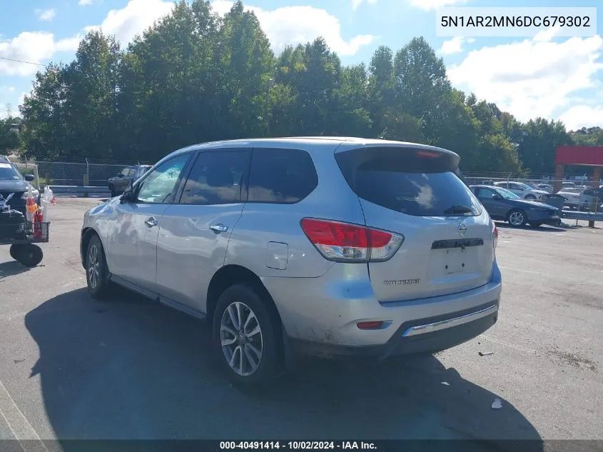 2013 Nissan Pathfinder S VIN: 5N1AR2MN6DC679302 Lot: 40491414