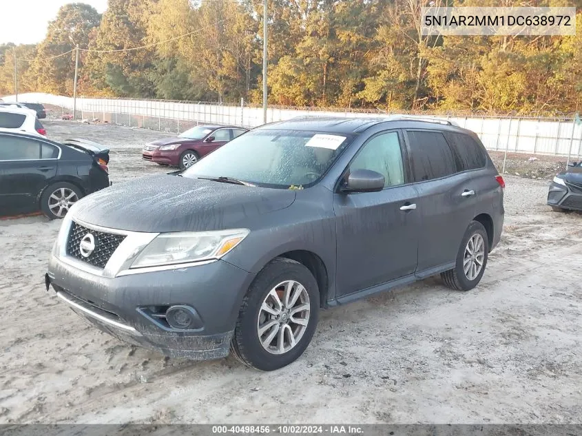 2013 Nissan Pathfinder Sv VIN: 5N1AR2MM1DC638972 Lot: 40498456