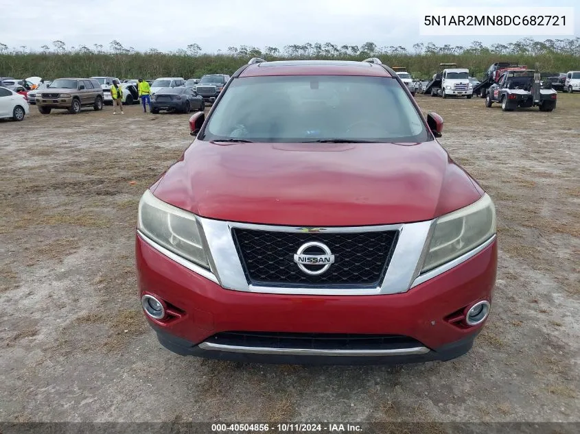 2013 Nissan Pathfinder Sl VIN: 5N1AR2MN8DC682721 Lot: 40504856