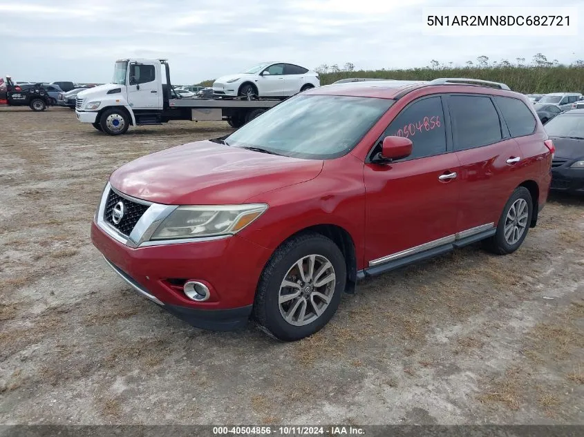 2013 Nissan Pathfinder Sl VIN: 5N1AR2MN8DC682721 Lot: 40504856