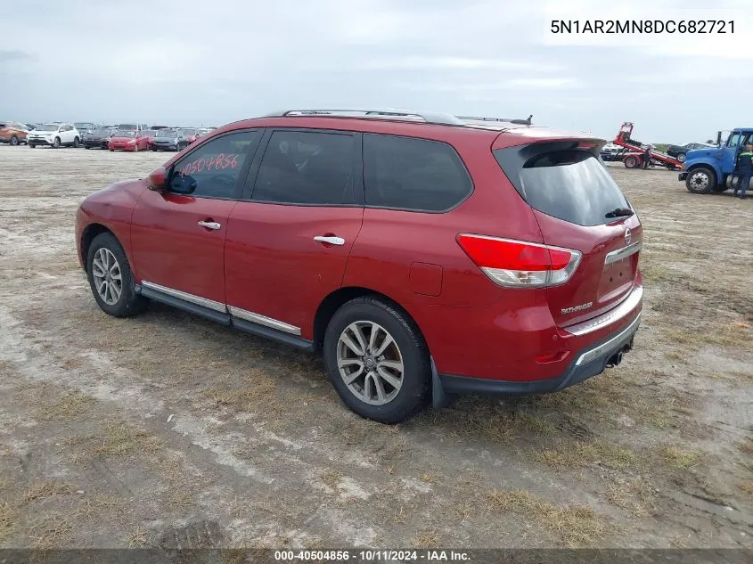 2013 Nissan Pathfinder Sl VIN: 5N1AR2MN8DC682721 Lot: 40504856