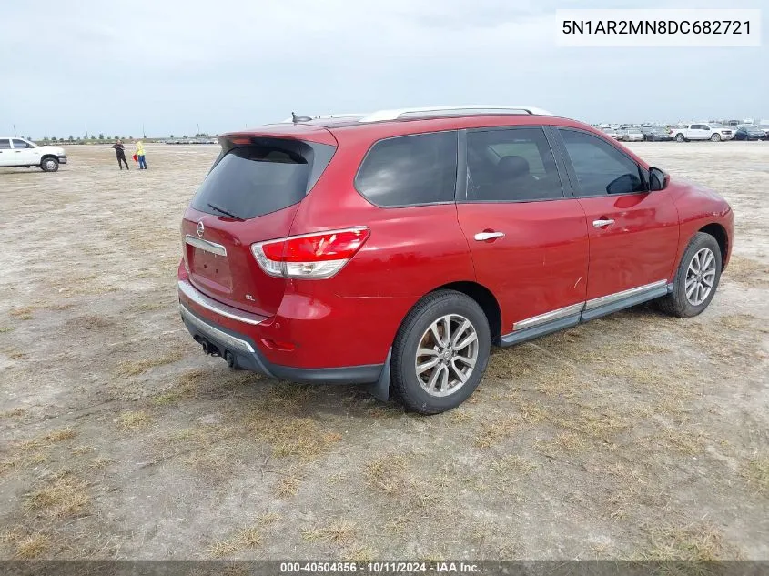 2013 Nissan Pathfinder Sl VIN: 5N1AR2MN8DC682721 Lot: 40504856