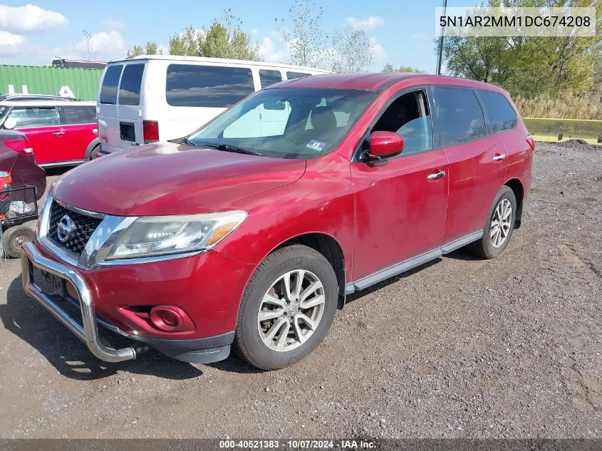 2013 Nissan Pathfinder S VIN: 5N1AR2MM1DC674208 Lot: 40521383