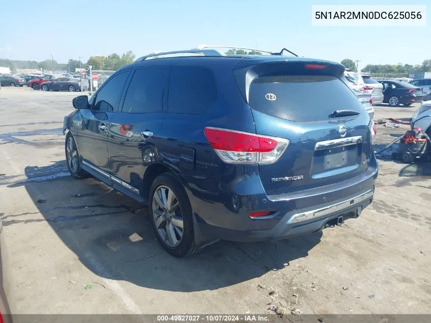 2013 Nissan Pathfinder S/Sv/Sl/Platinum VIN: 5N1AR2MN0DC625056 Lot: 40527027