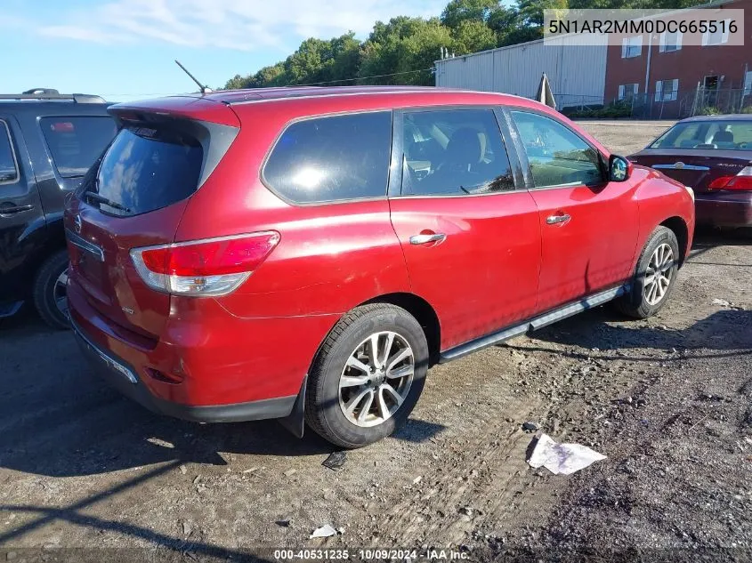 2013 Nissan Pathfinder S VIN: 5N1AR2MM0DC665516 Lot: 40531235