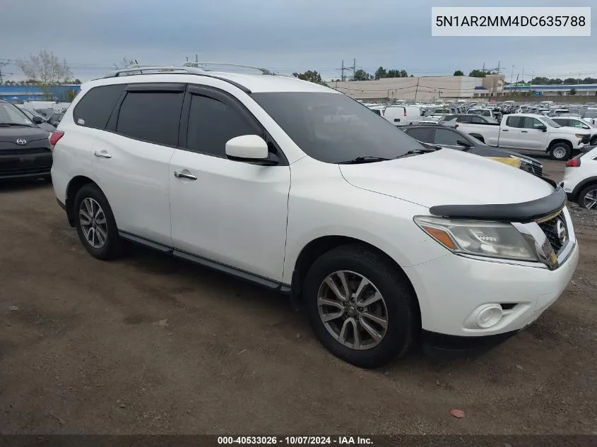 2013 Nissan Pathfinder Sv VIN: 5N1AR2MM4DC635788 Lot: 40533026