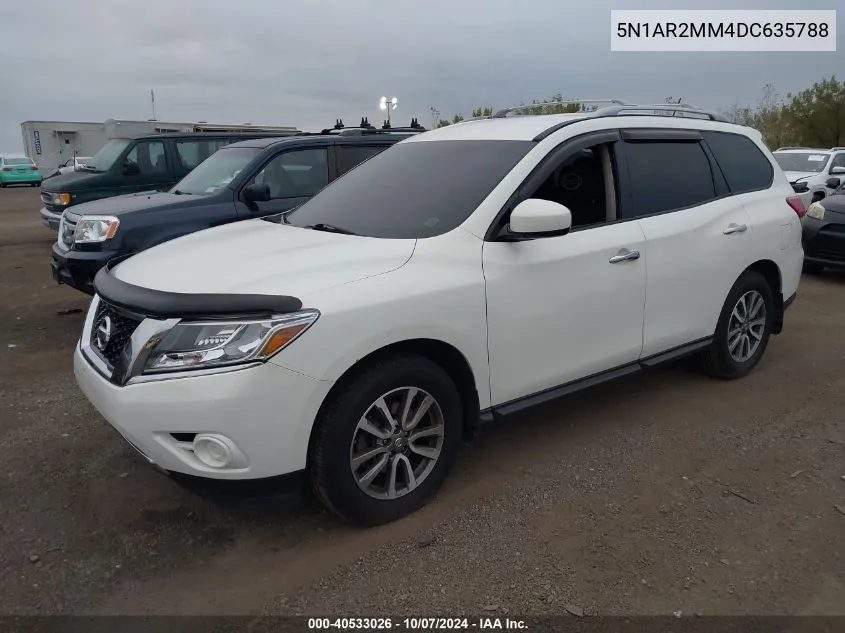 2013 Nissan Pathfinder Sv VIN: 5N1AR2MM4DC635788 Lot: 40533026