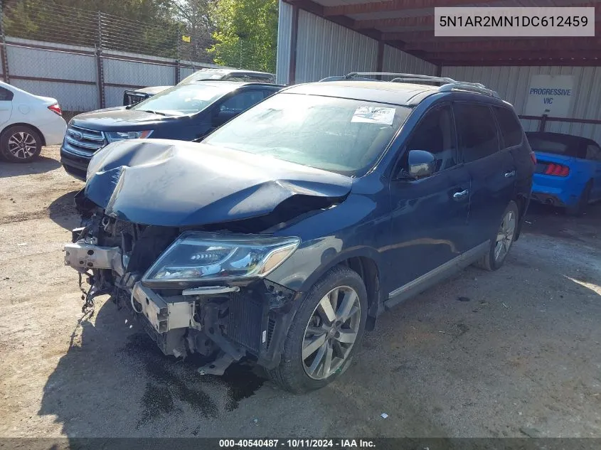 2013 Nissan Pathfinder S/Sv/Sl/Platinum VIN: 5N1AR2MN1DC612459 Lot: 40540487