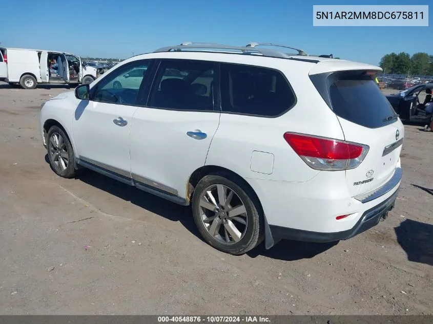 2013 Nissan Pathfinder Platinum VIN: 5N1AR2MM8DC675811 Lot: 40548876