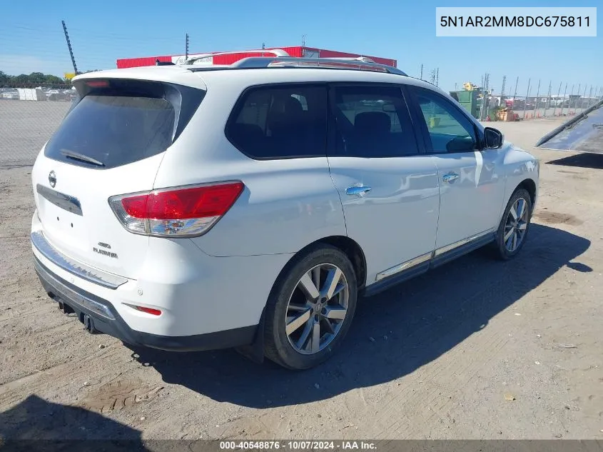 2013 Nissan Pathfinder Platinum VIN: 5N1AR2MM8DC675811 Lot: 40548876