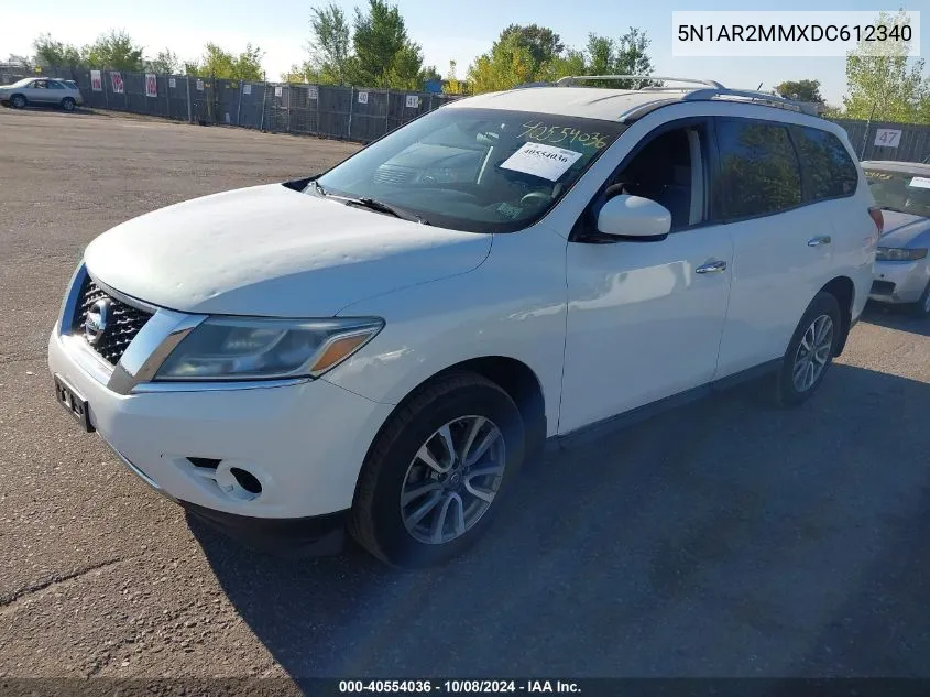 2013 Nissan Pathfinder Sv VIN: 5N1AR2MMXDC612340 Lot: 40554036