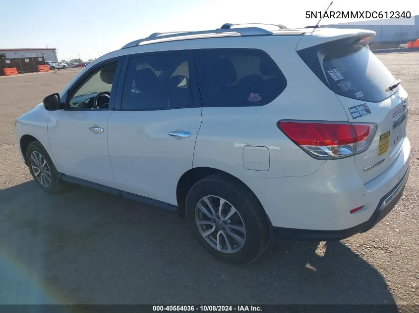 2013 Nissan Pathfinder Sv VIN: 5N1AR2MMXDC612340 Lot: 40554036