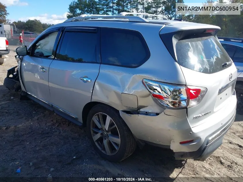 2013 Nissan Pathfinder Platinum VIN: 5N1AR2MM7DC600954 Lot: 40561203