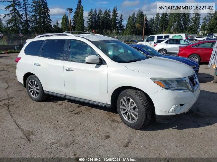 2013 Nissan Pathfinder Sv VIN: 5N1AR2MM1DC622142 Lot: 40561542