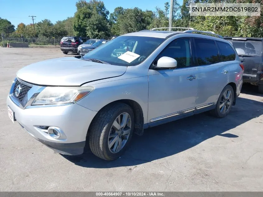 2013 Nissan Pathfinder Platinum VIN: 5N1AR2MM2DC619802 Lot: 40564907