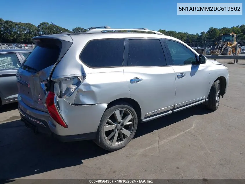 2013 Nissan Pathfinder Platinum VIN: 5N1AR2MM2DC619802 Lot: 40564907