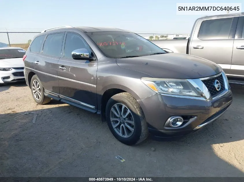 2013 Nissan Pathfinder Sl VIN: 5N1AR2MM7DC640645 Lot: 40573949