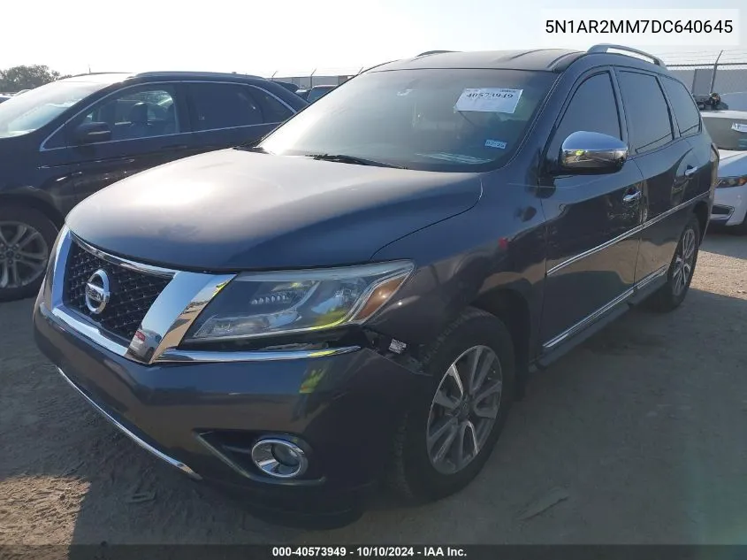 2013 Nissan Pathfinder Sl VIN: 5N1AR2MM7DC640645 Lot: 40573949