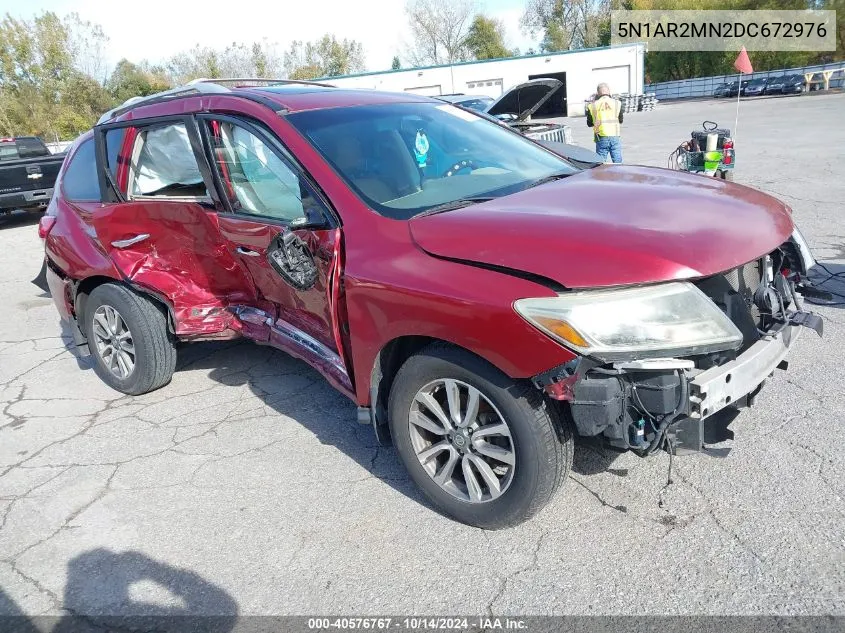 2013 Nissan Pathfinder S/Sv/Sl/Platinum VIN: 5N1AR2MN2DC672976 Lot: 40576767