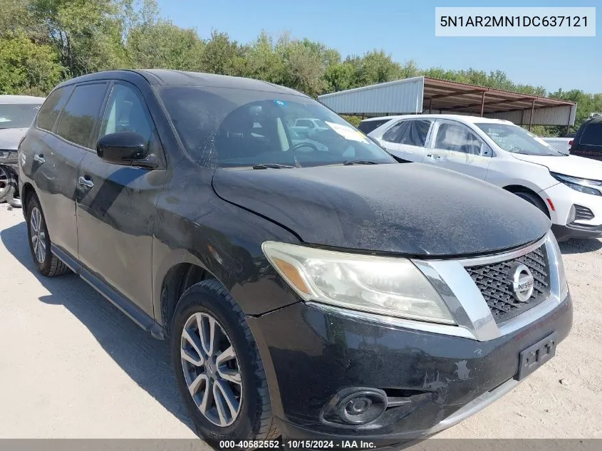 2013 Nissan Pathfinder S/Sv/Sl/Platinum VIN: 5N1AR2MN1DC637121 Lot: 40582552