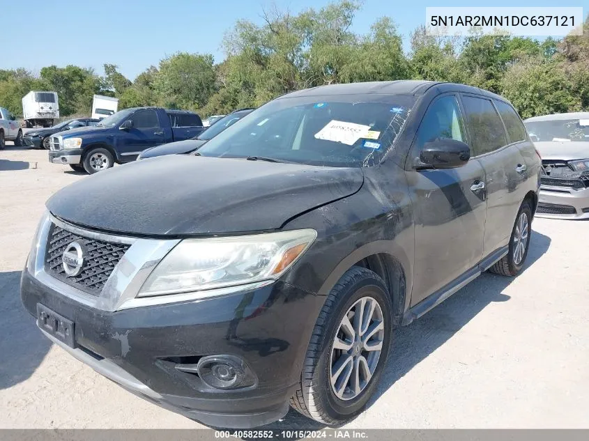 2013 Nissan Pathfinder S/Sv/Sl/Platinum VIN: 5N1AR2MN1DC637121 Lot: 40582552