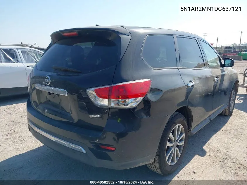 2013 Nissan Pathfinder S/Sv/Sl/Platinum VIN: 5N1AR2MN1DC637121 Lot: 40582552