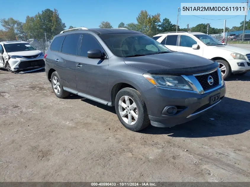 2013 Nissan Pathfinder Sv VIN: 5N1AR2MM0DC611911 Lot: 40590433