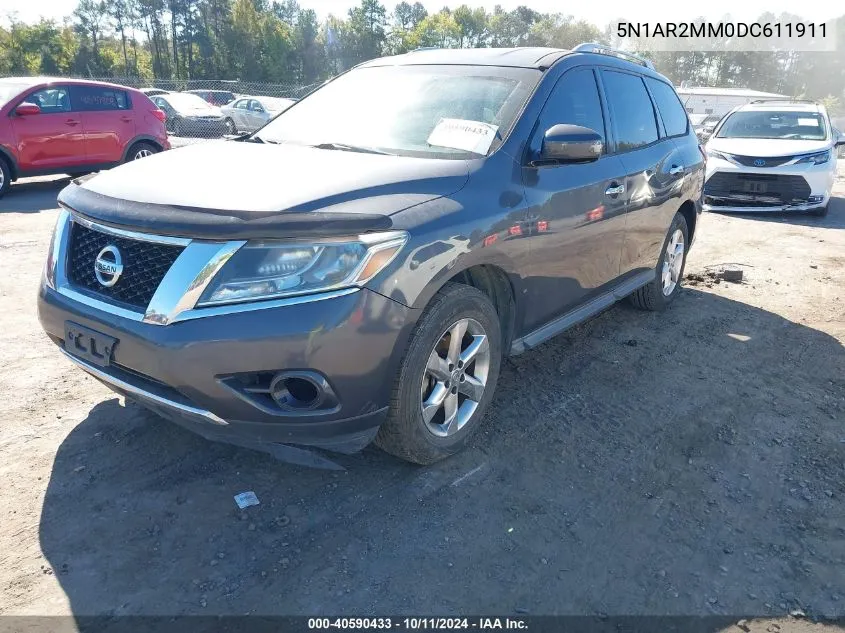 5N1AR2MM0DC611911 2013 Nissan Pathfinder Sv