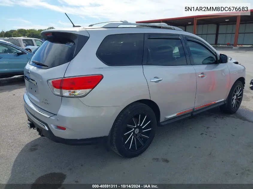 2013 Nissan Pathfinder Platinum VIN: 5N1AR2MM8DC676683 Lot: 40591311