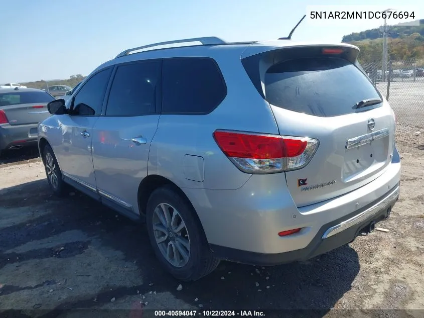 2013 Nissan Pathfinder Sl VIN: 5N1AR2MN1DC676694 Lot: 40594047