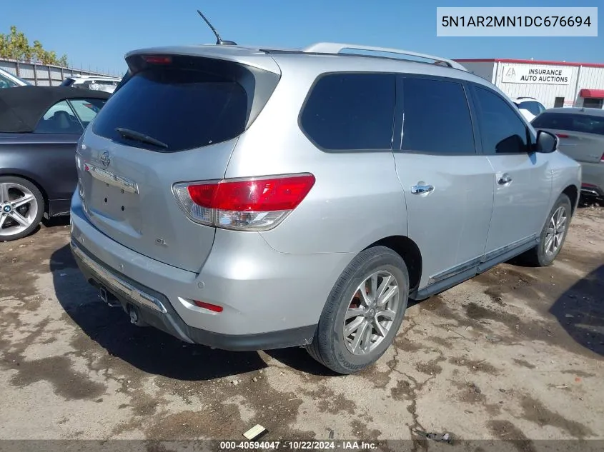 2013 Nissan Pathfinder Sl VIN: 5N1AR2MN1DC676694 Lot: 40594047