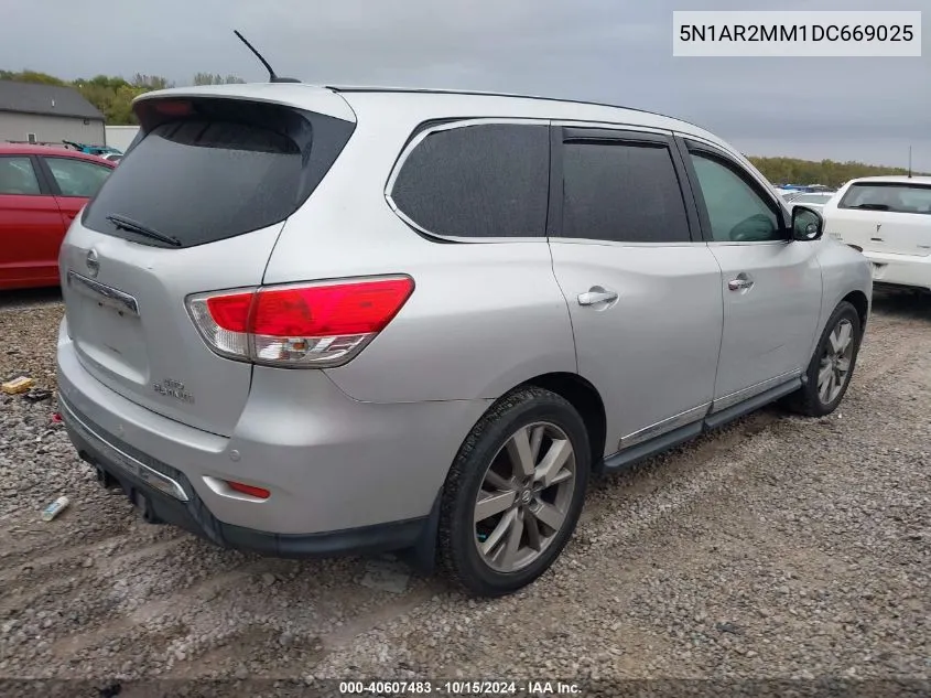 2013 Nissan Pathfinder Platinum VIN: 5N1AR2MM1DC669025 Lot: 40607483