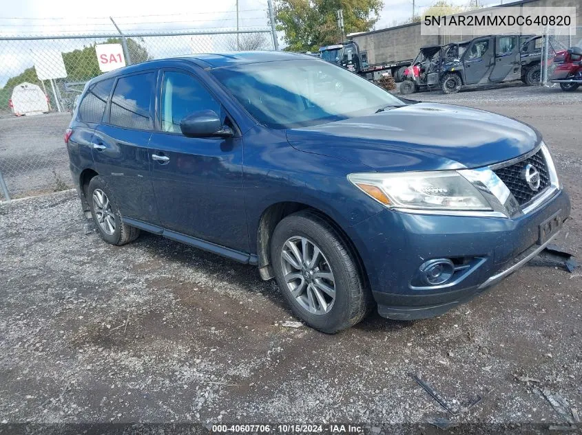 2013 Nissan Pathfinder S VIN: 5N1AR2MMXDC640820 Lot: 40607706