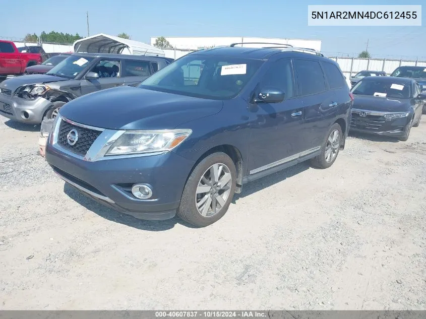 2013 Nissan Pathfinder Platinum VIN: 5N1AR2MN4DC612455 Lot: 40607837